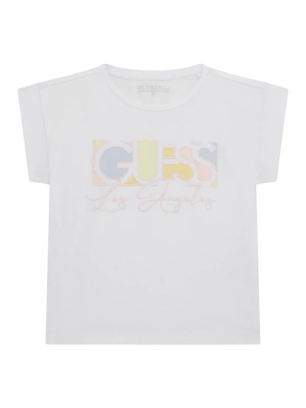 Guess κοντομάνικο T-shirt κορίτσι J5GI14K6YW4-G011 λευκό Guess κοντομάνικο T-shirt κορίτσι J5GI14K6YW4-G011 λευκό