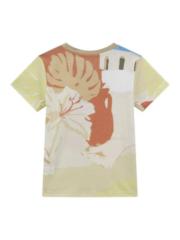 Guess κοντομάνικο t-shirt αγόρι N5GI07K8HM4-G011 εκρού Guess κοντομάνικο t-shirt αγόρι N5GI07K8HM4-G011 εκρού