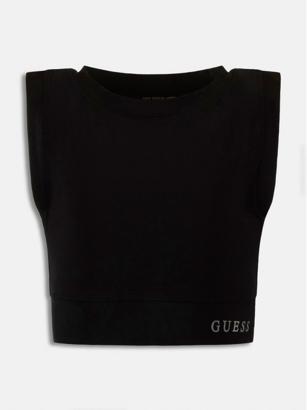 GUESS Sleeveless all over print t-shirt girl J1YI25MC0P-JBLK GUESS Sleeveless all over print t-shirt girl J1YI25MC0P-JBLK