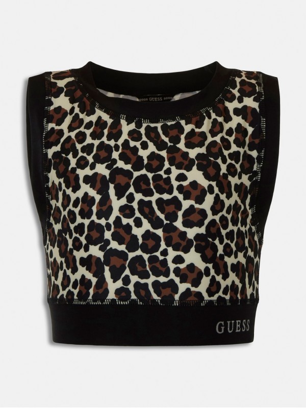 GUESS Sleeveless all over print t-shirt girl J1YI25MC0P-P899 GUESS Sleeveless all over print t-shirt girl J1YI25MC0P-P899