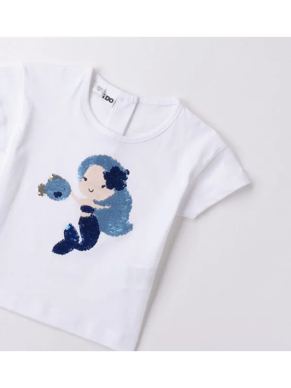IDO κοντομάνικο T-shirt κορίτσι 4B513-0113 λευκό IDO κοντομάνικο T-shirt κορίτσι 4B513-0113 λευκό