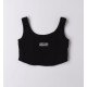 IDO crop top κορίτσι 4B688-0658 μαύρο