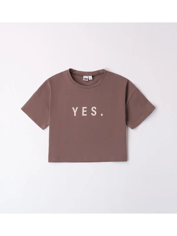 IDO κοντομάνικο T-shirt κορίτσι 4B705-0641 καφέ IDO κοντομάνικο T-shirt κορίτσι 4B705-0641 καφέ