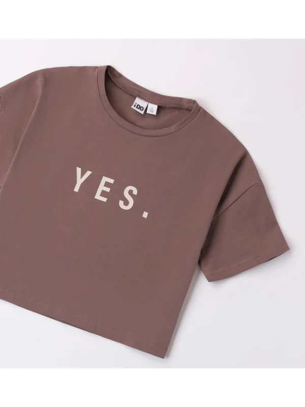 IDO κοντομάνικο T-shirt κορίτσι 4B705-0641 καφέ IDO κοντομάνικο T-shirt κορίτσι 4B705-0641 καφέ