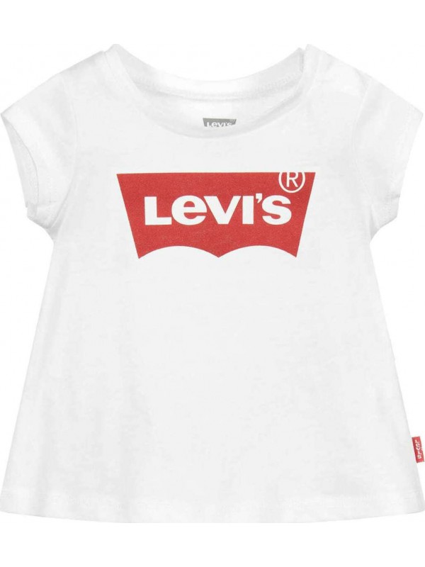LEVI'S βρεφικό κοντομάνικο t-shirt κορίτσι 1EB526-W5J λευκό LEVI'S βρεφικό κοντομάνικο t-shirt κορίτσι 1EB526-W5J λευκό