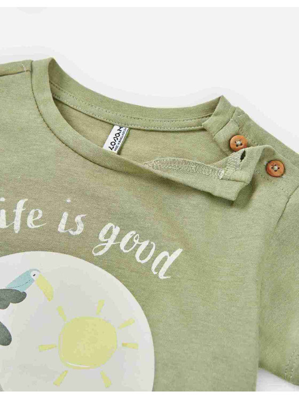 Losan κοντομάνικο T-shirt αγόρι LBBAP0303_25021-Light Green λαδί