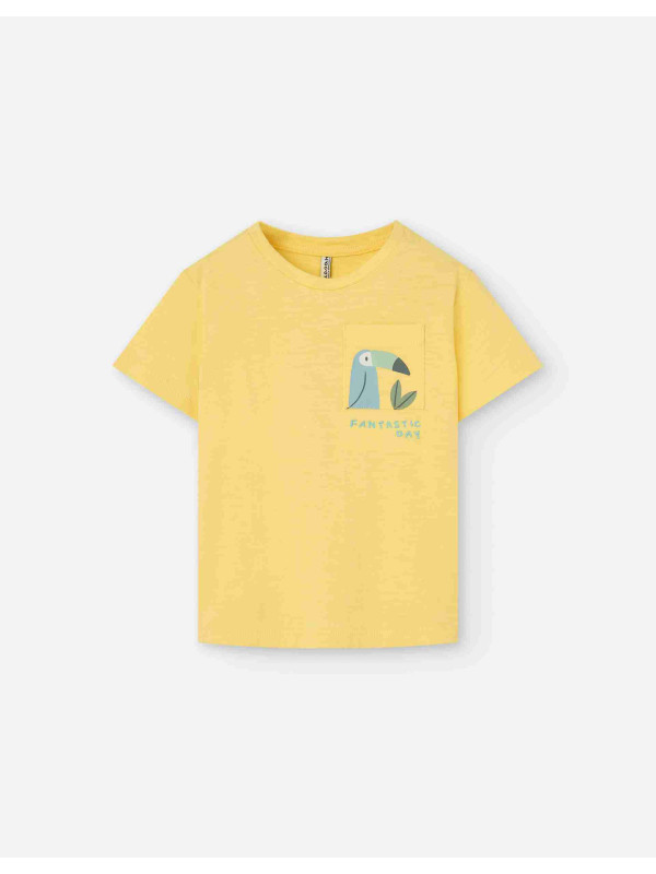 Losan κοντομάνικο T-shirt αγόρι LBBAP0303_25022-Light Yellow κίτρινο