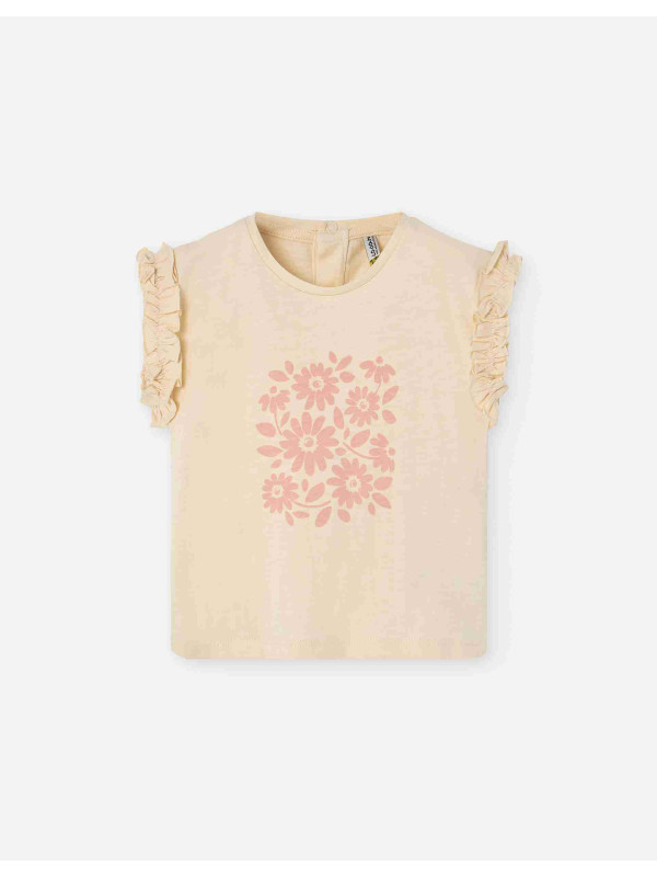 Losan κοντομάνικο t-shirt κορίτσι LBGAP0303_25004-White μπεζ