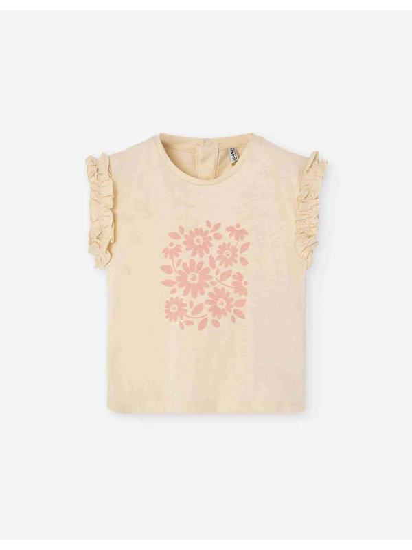 Losan κοντομάνικο t-shirt κορίτσι LBGAP0303_25004-White μπεζ