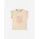 Losan κοντομάνικο t-shirt κορίτσι LBGAP0303_25004-White μπεζ