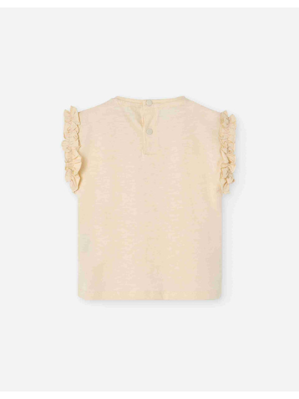 Losan κοντομάνικο t-shirt κορίτσι LBGAP0303_25004-White μπεζ