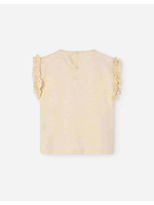 Losan κοντομάνικο t-shirt κορίτσι LBGAP0303_25004-White μπεζ