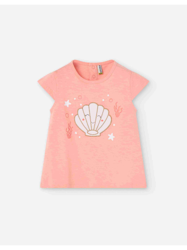 Losan βρεφικό κοντομάνικο T-shirt κορίτσι LBGAP0303_25009-Pastel Salmon σομόν
