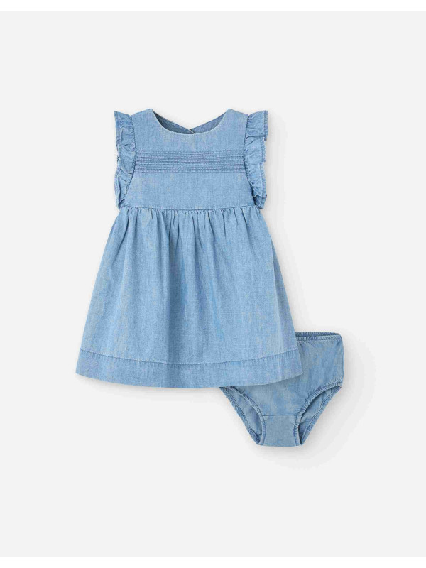 Losan τζιν φόρεμα LBGAP0501_25005-Blue Μπλε