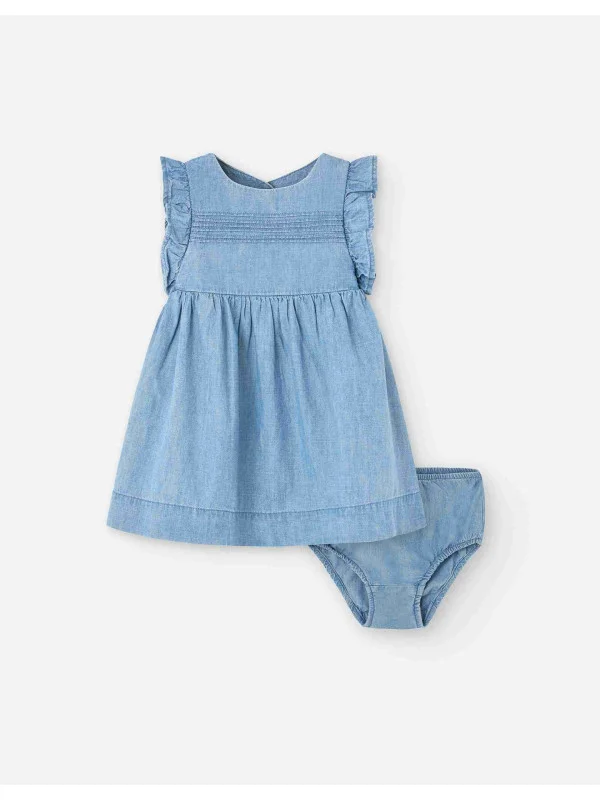 Losan τζιν φόρεμα LBGAP0501_25005-Blue Μπλε
