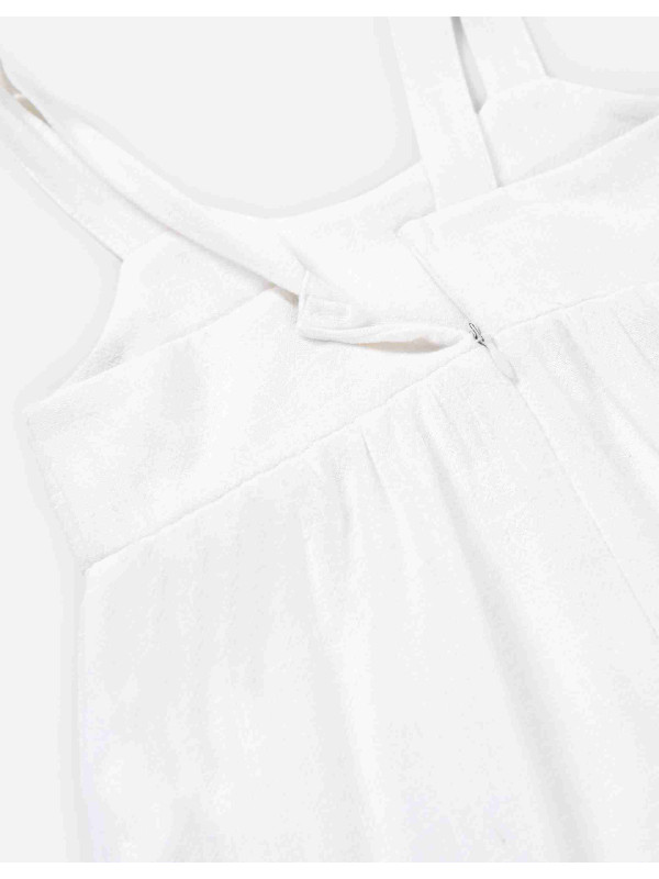 Losan βρεφική ολόσωμη φόρμα κορίτσι LBGAP0502_25002-White λευκό