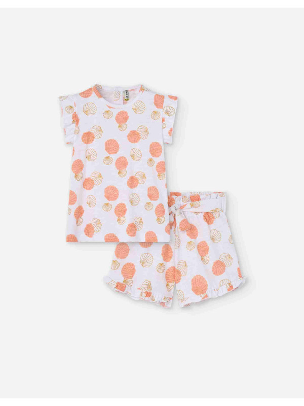 Losan βρεφικό σετ κορίτσι LBGAP0602_25002-Pastel Salmon σομόν
