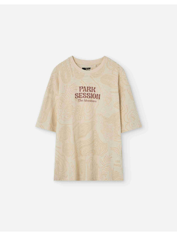Losan κοντομάνικο t-shirt αγόρι LJBAP0103_25007-White μπεζ