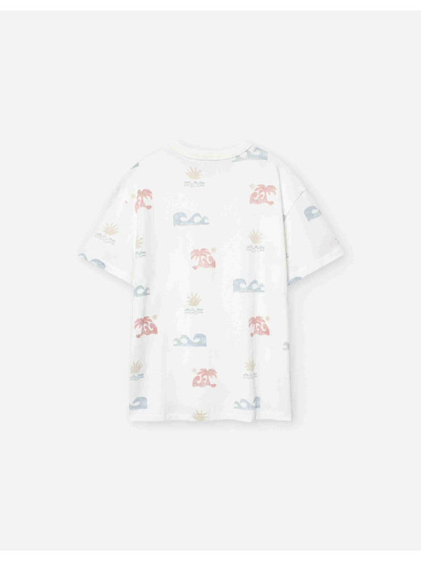 Losan κοντομάνικο t-shirt αγόρι LJBAP0103_25022-Ecru εκρού