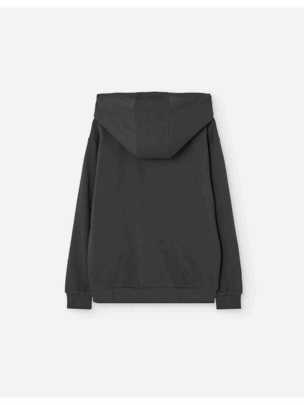 Losan φούτερ ζακέτα αγόρι LJBAP0201_25002-Dark Grey γκρι