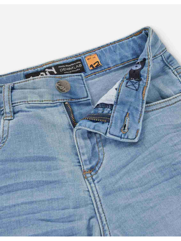 Losan τζιν βερμούδα αγόρι LJBAP0602_25010-Light Denim μπλε
