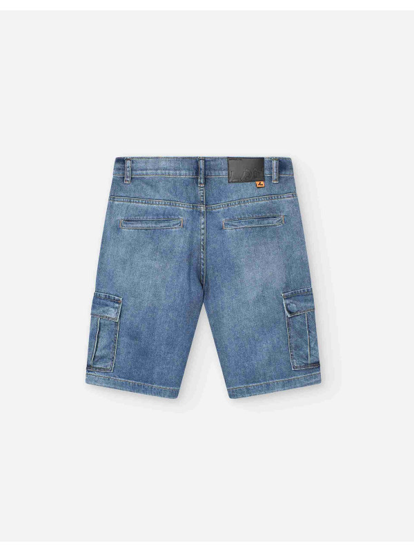 Losan τζιν σορτς αγόρι LJBAP0602_25017-Denim μπλε