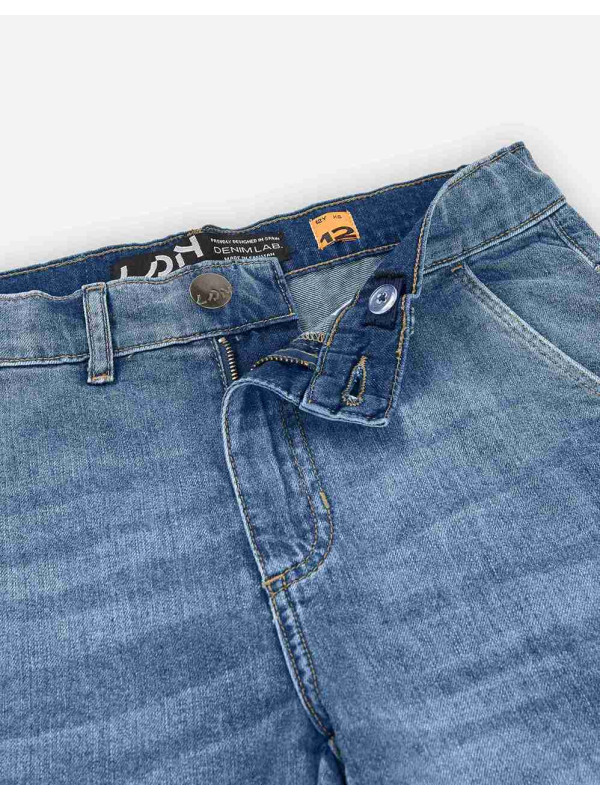 Losan τζιν σορτς αγόρι LJBAP0602_25017-Denim μπλε