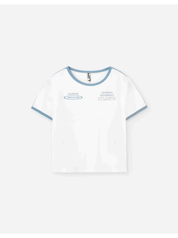 Losan κοντομάνικο top κορίτσι LJGAP0103_25002-White λευκό