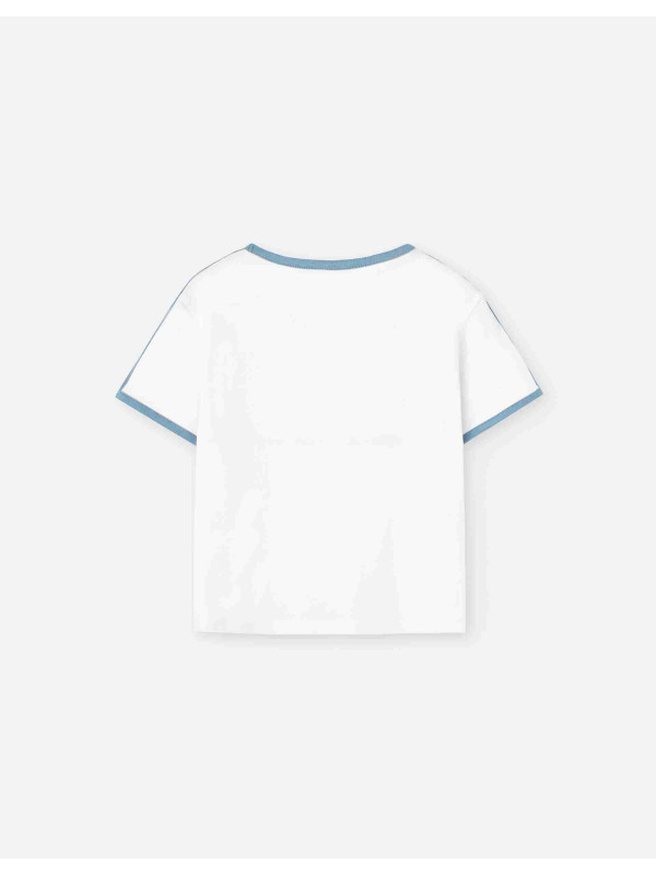 Losan κοντομάνικο top κορίτσι LJGAP0103_25002-White λευκό