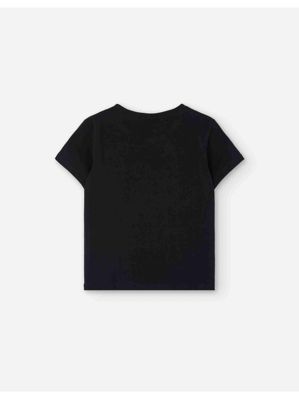 Losan κοντομάνικο crop top κορίτσι LJGAP0103_25004-Black μαύρο