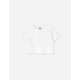 Losan κοντομάνικο crop top κορίτσι LJGAP0103_25005-White λευκό