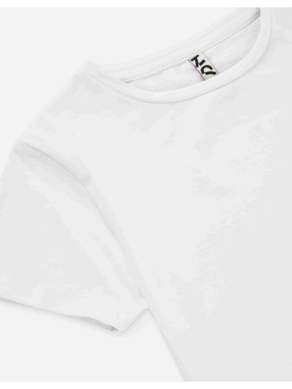 Losan κοντομάνικο crop top κορίτσι LJGAP0103_25005-White λευκό