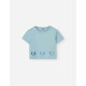 Losan κοντομάνικο crop top κορίτσι LJGAP0103_25009-Grey βεραμάν