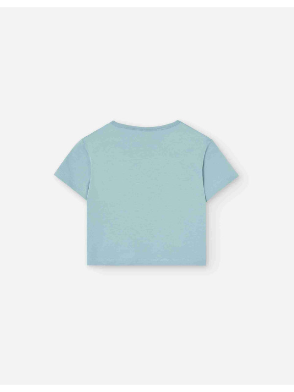 Losan κοντομάνικο crop top κορίτσι LJGAP0103_25009-Grey βεραμάν