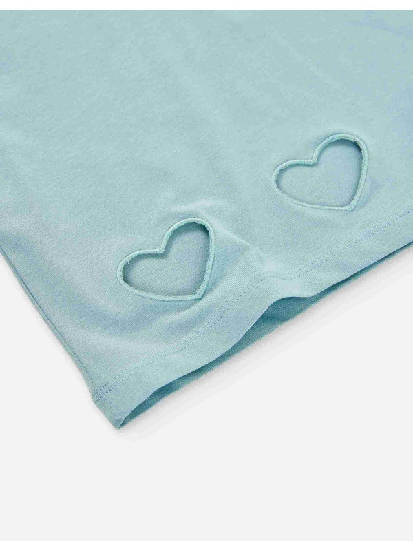 Losan κοντομάνικο crop top κορίτσι LJGAP0103_25009-Grey βεραμάν