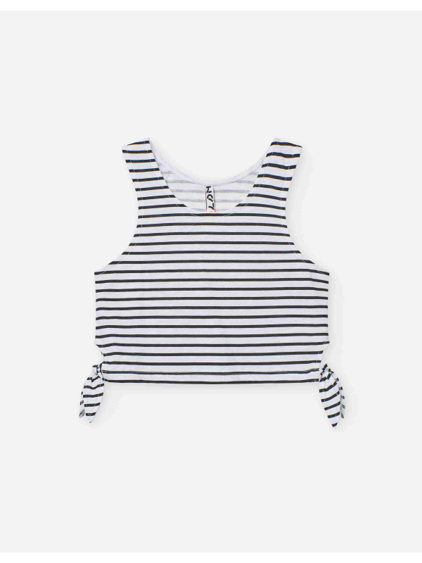 Losan αμάνικο crop top κορίτσι LJGAP0103_25025-White λευκό