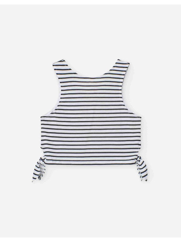 Losan αμάνικο crop top κορίτσι LJGAP0103_25025-White λευκό