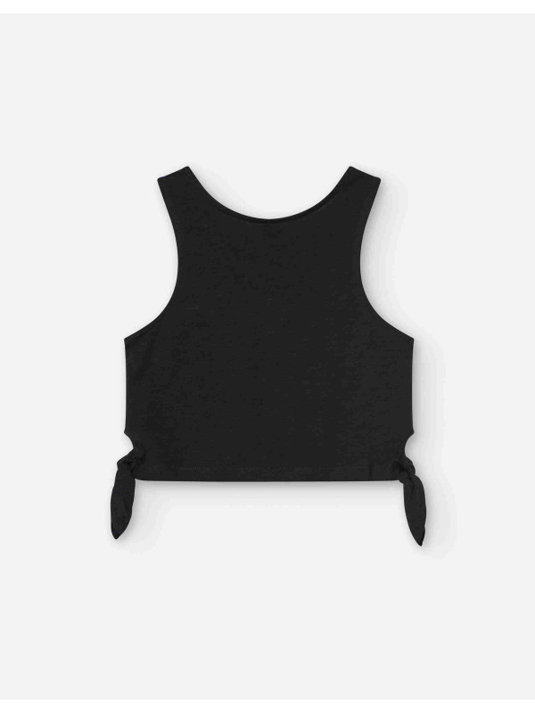 Losan αμάνικο crop top κορίτσι LJGAP0103_25025-Black μαύρο