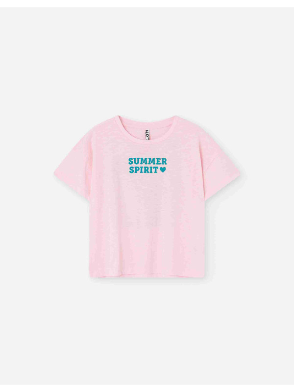 Losan κοντομάνικο t-shirt κορίτσι LJGAP0103_25034-Pink ροζ