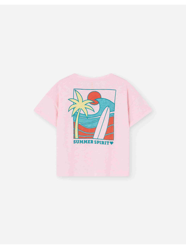 Losan κοντομάνικο t-shirt κορίτσι LJGAP0103_25034-Pink ροζ