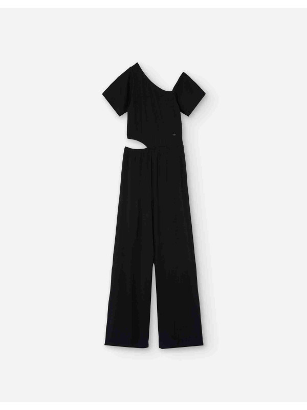 Losan rib ολόσωμη παντελόνα κορίτσι LJGAP0502_25001-Black μαύρο