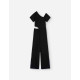 Losan rib ολόσωμη παντελόνα κορίτσι LJGAP0502_25001-Black μαύρο