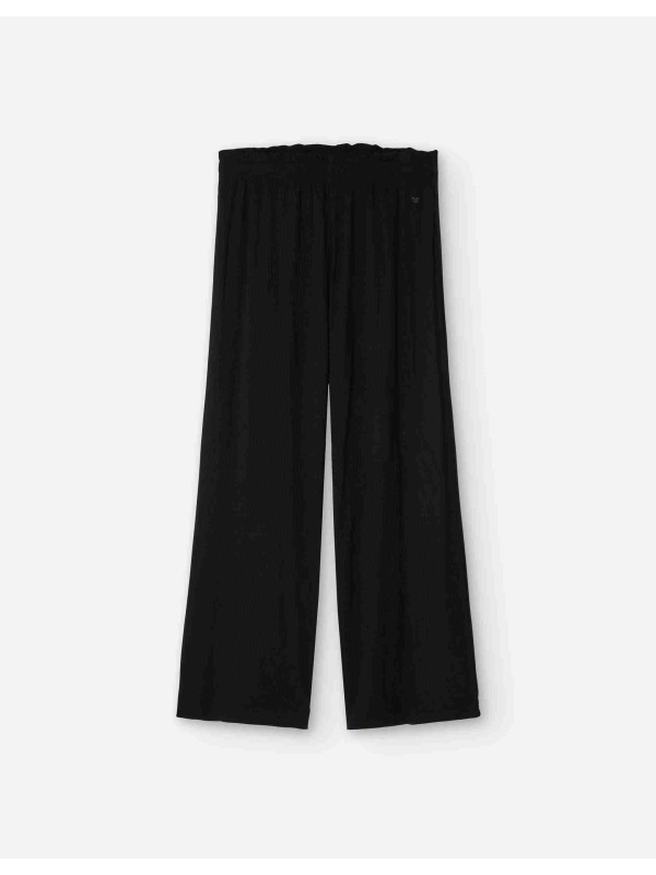 Losan rib παντελόνα κορίτσι LJGAP0601_25003-Black μαύρο