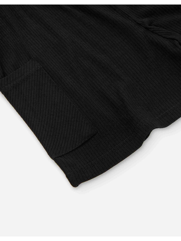 Losan rib σορτς κορίτσι LJGAP0602_25002-Black μαύρο
