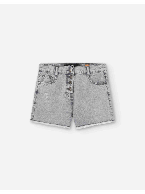 Losan τζιν σορτς κορίτσι LJGAP0602_25003-Black Denim γκρι