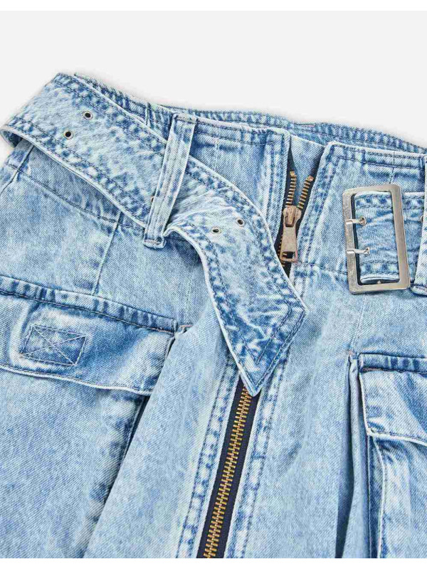 Losan τζιν φούστα κορίτσι LJGAP0603_25001-Denim μπλε