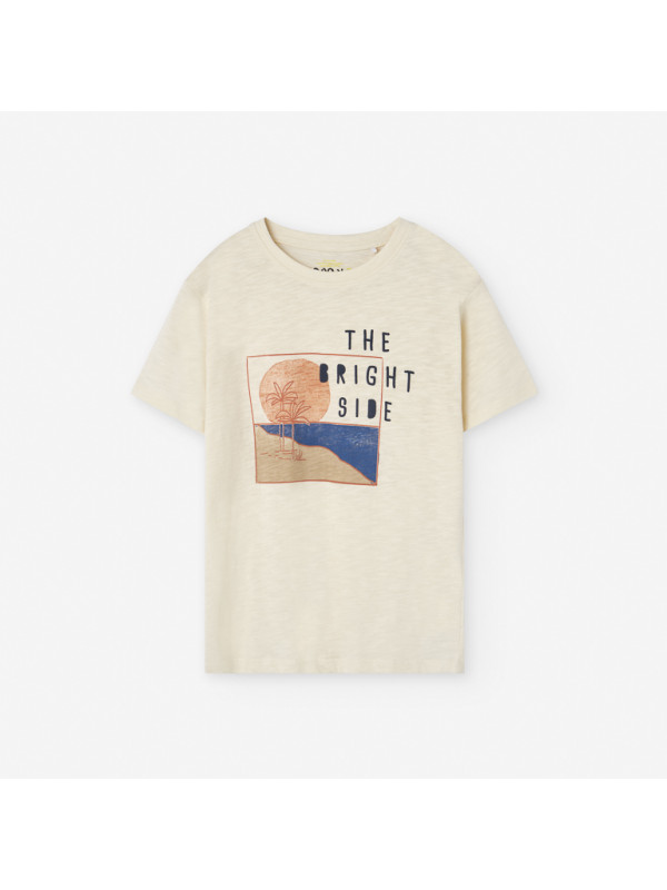 Losan κοντομάνικο T-shirt αγόρι LKBAP0303_25003-Ecru εκρού