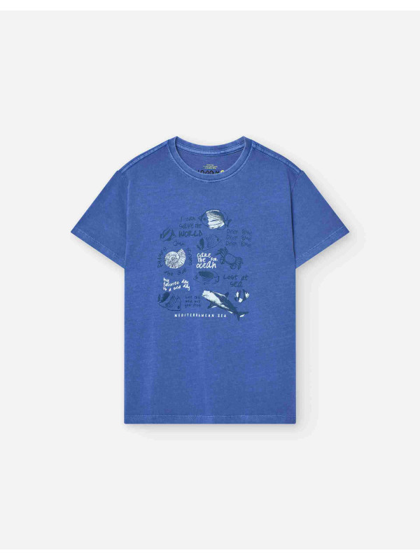 Losan κοντομάνικο T-shirt αγόρι LKBAP0303_25020-Blue μπλε