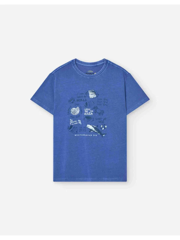 Losan κοντομάνικο T-shirt αγόρι LKBAP0303_25020-Blue μπλε
