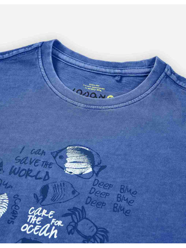 Losan κοντομάνικο T-shirt αγόρι LKBAP0303_25020-Blue μπλε